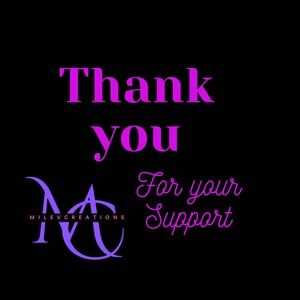 Thank You Graphic - Pink & Purple Text